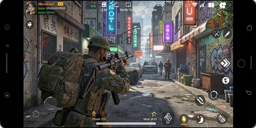Tangkapan layar memperlihatkan level yang penuh warna dan detail.