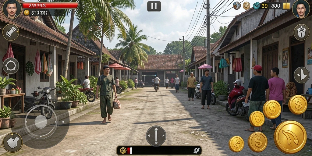 Screenshot memperlihatkan antarmuka permainan yang menarik.