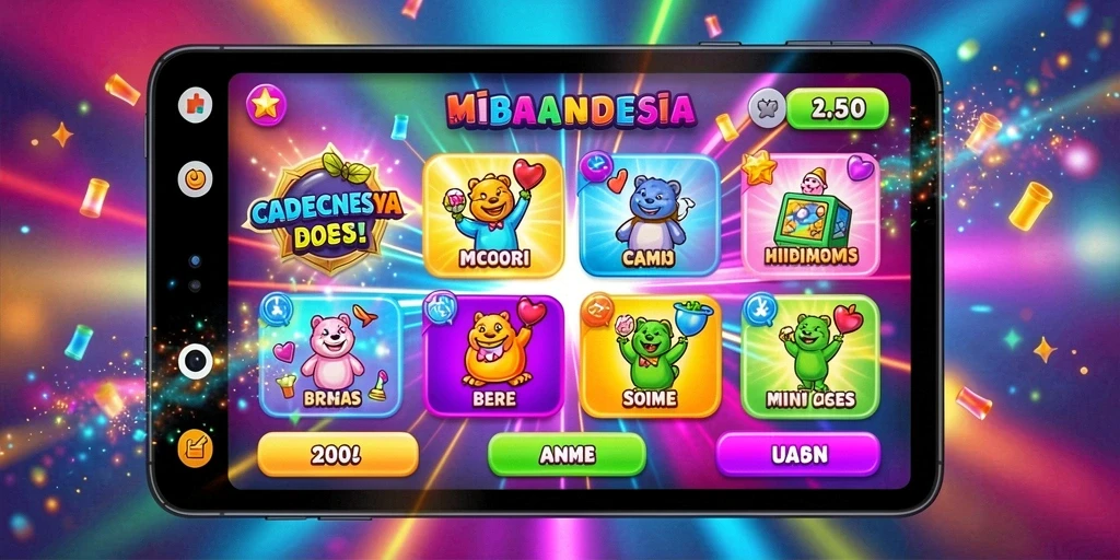 Tampilan awal game yang menarik dan user-friendly.