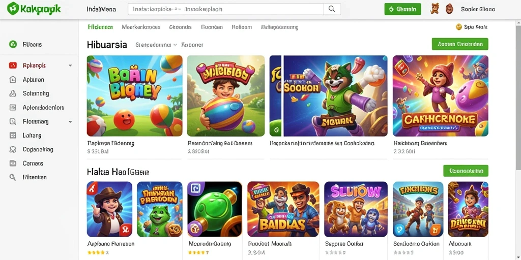Tampilan permainan yang menarik dan colorful.