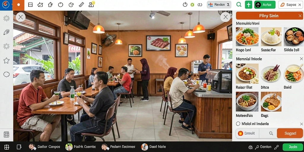 Tampilan antarmuka yang intuitif dan user-friendly.