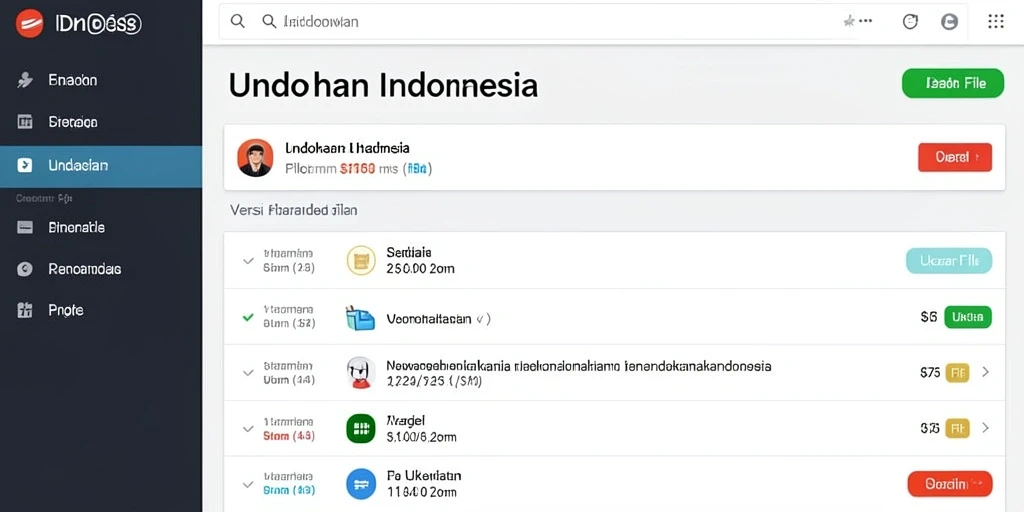 Antarmuka pengguna NUSABET yang menarik dan mudah dipahami.
