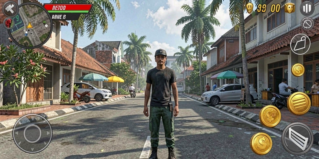 Tangkapan layar menunjukkan tampilan menu utama aplikasi SATSET138.
